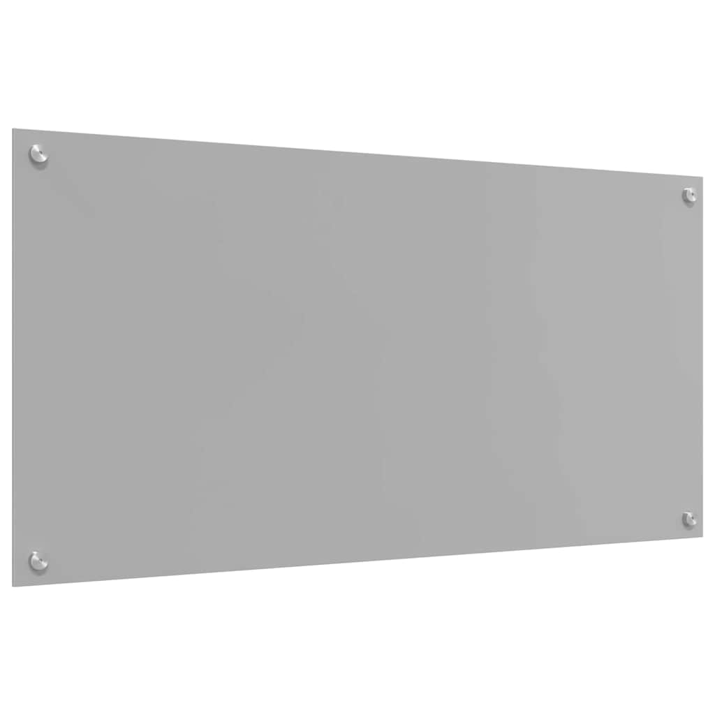 Kitchen Backsplash Light grey 100 x 50 x 0.6 cm Tempered Glass
